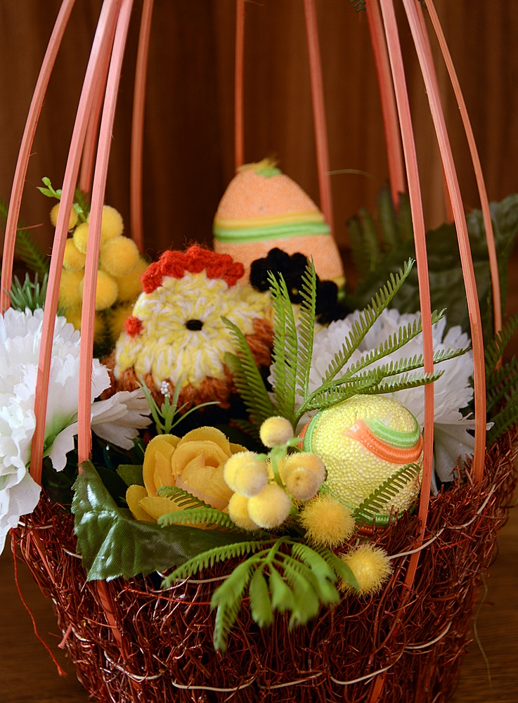 Slepička v proutěném pohodlíčku ;-)