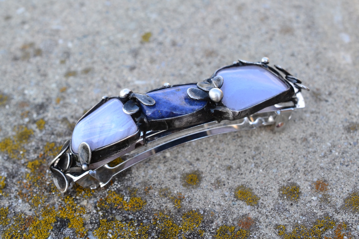 Miluji modrou...spona do vlasů