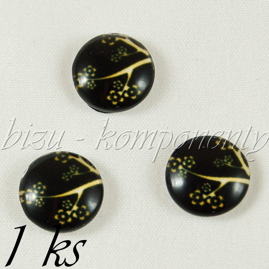 Skleněný kabošon větev 12 mm (35 2436)