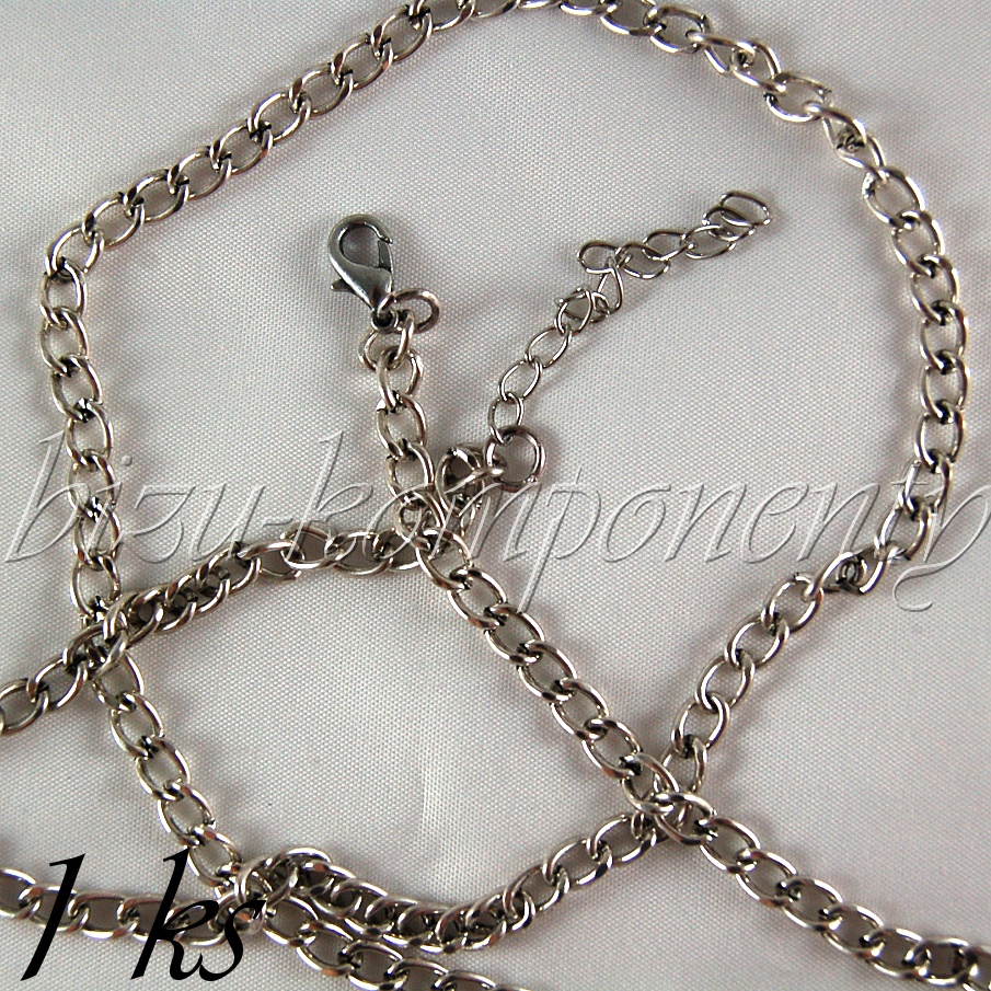 Silný stříbrný řetízek (40 2015)