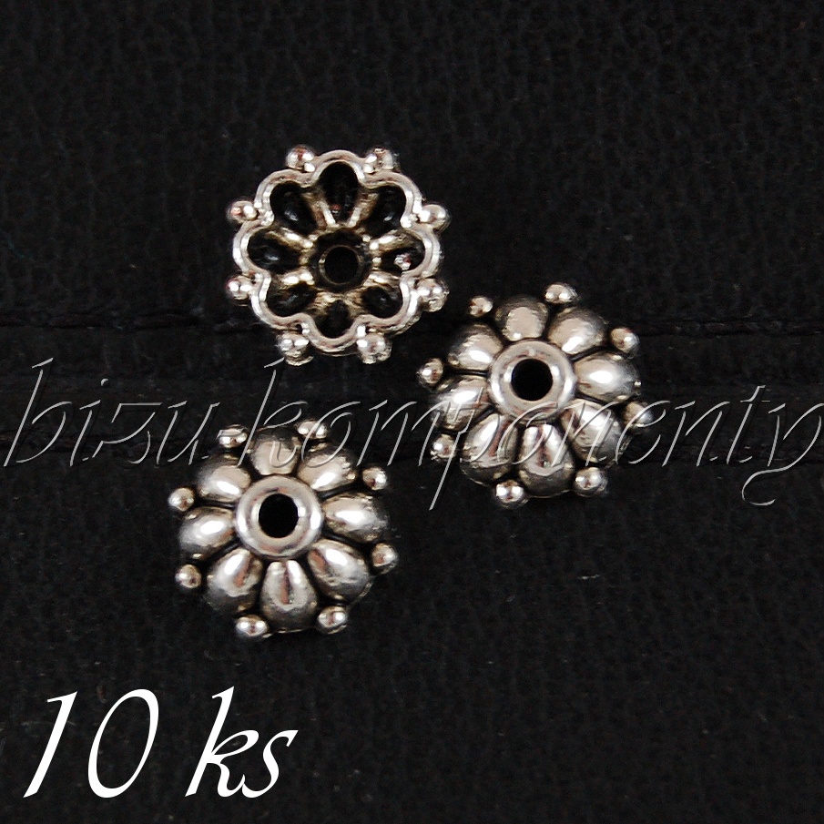 Kaplík, stříbrná barva, 10 ks (22 0006)