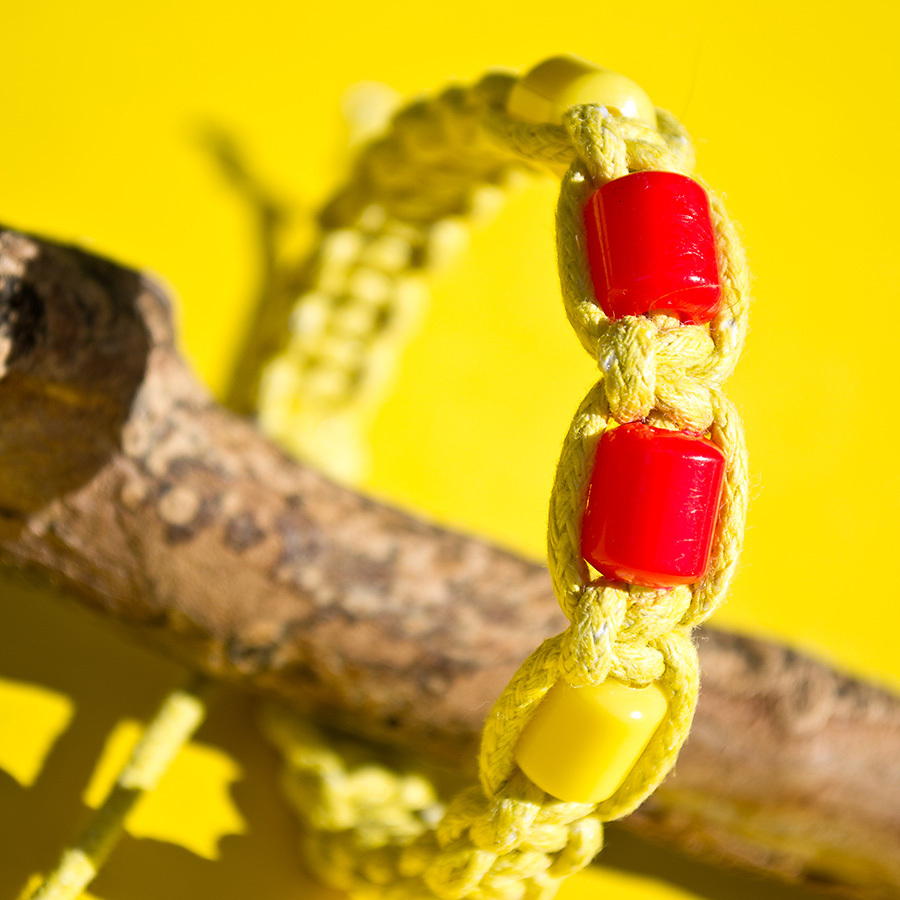 Macramé náramek silnější