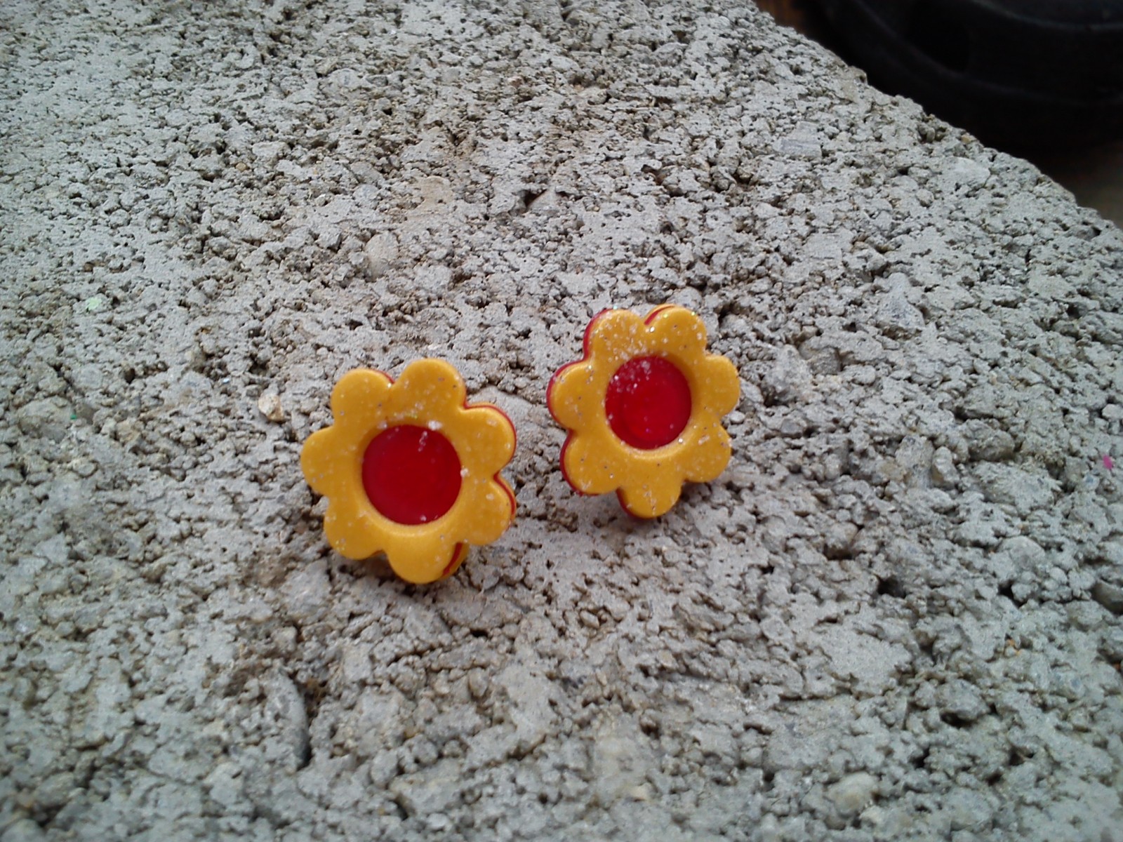 Linecké cukroví - náušnice