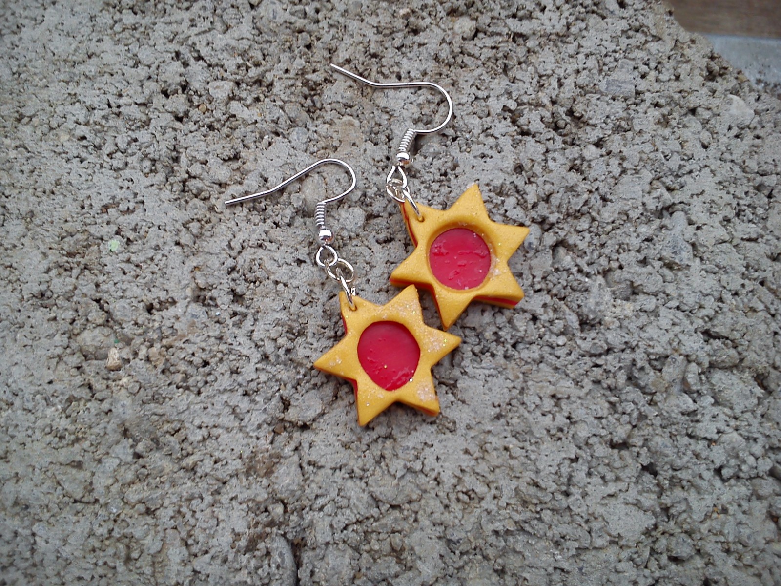 Linecké cukroví - náušnice