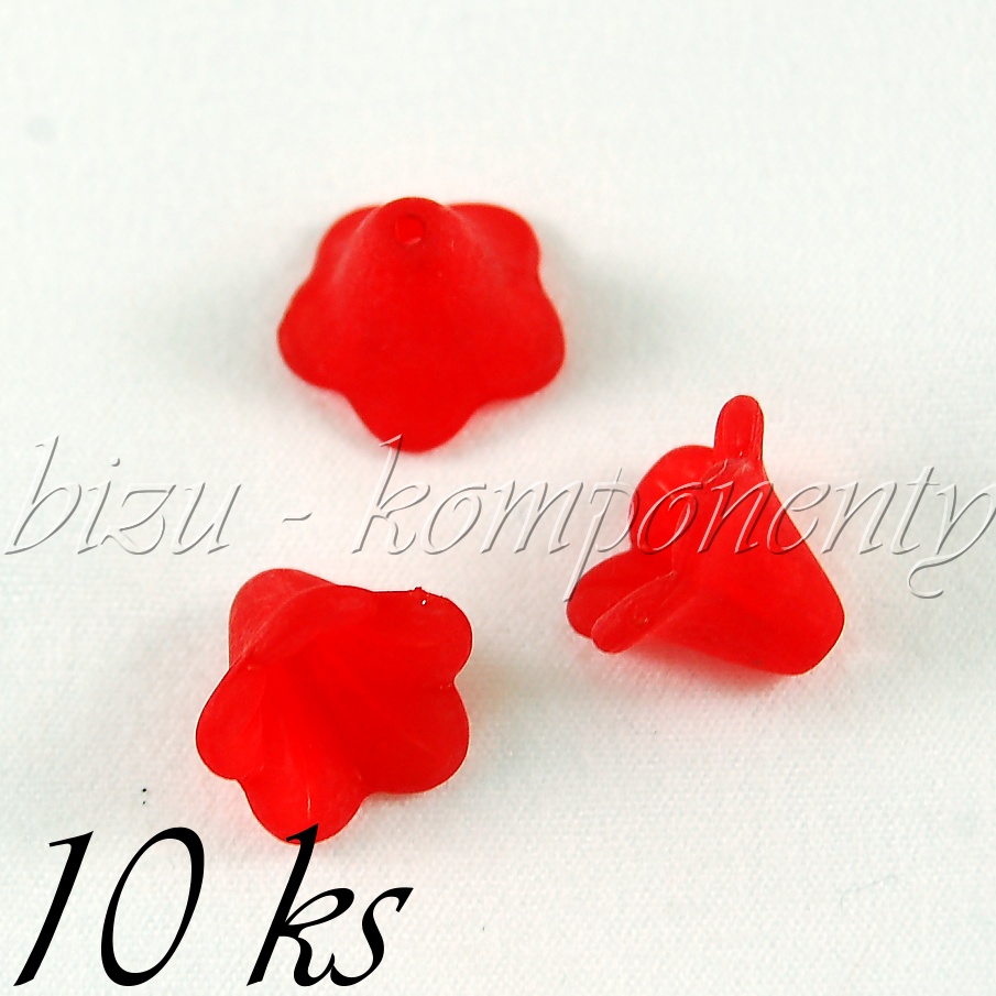 Červené akrylové zvonečky (01 0151)