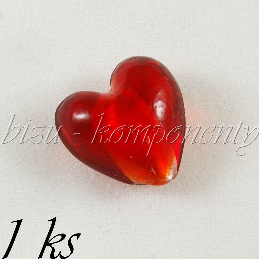 Velké červené srdíčko - vinutka (01 0180)