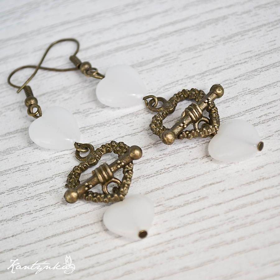 Náušnice srdíčka 3 v 1