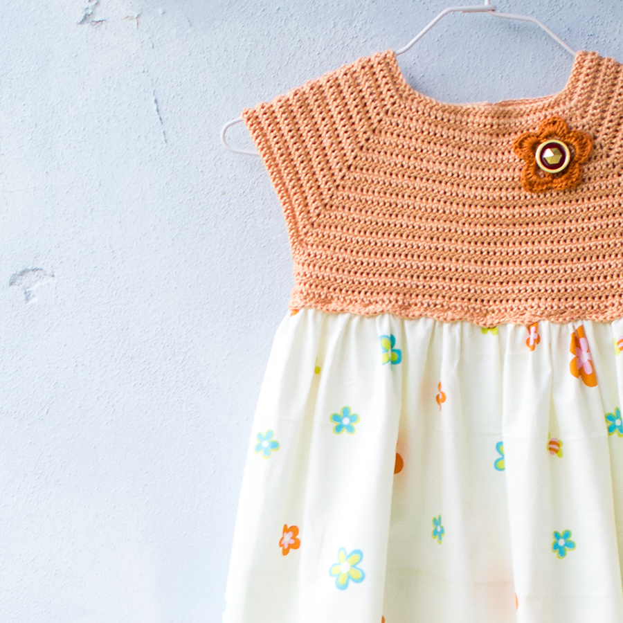 Dívčí šatičky sladce oranžové