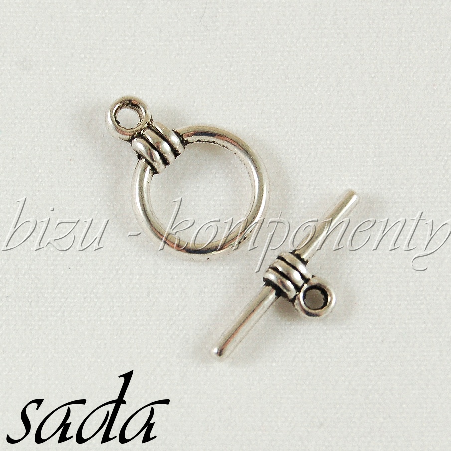 Jednoduché zapínání, stříbrná barva (10 4105)