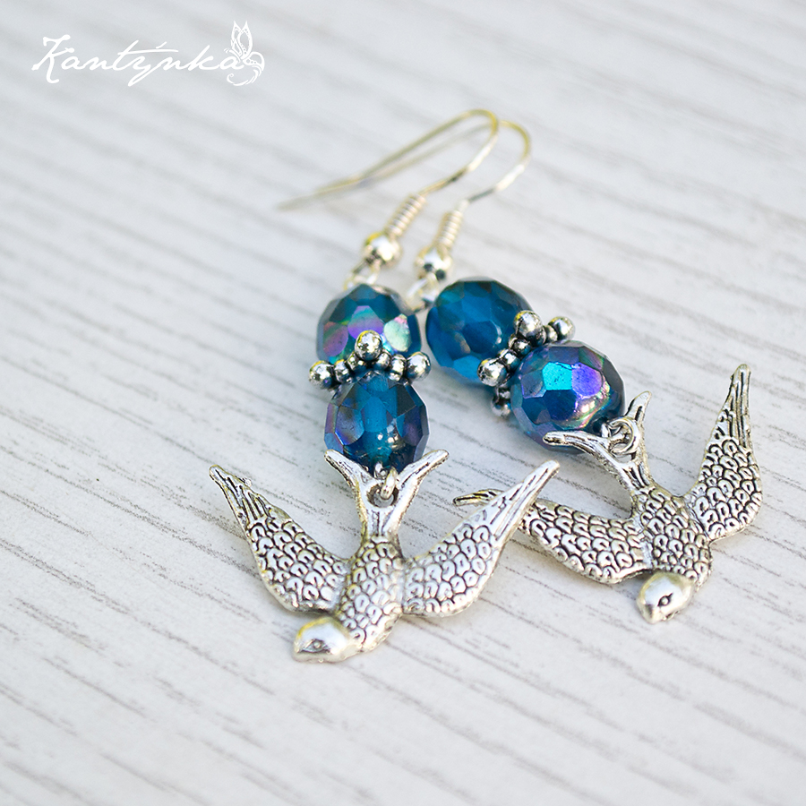 Náušnice s vlaštovičkou