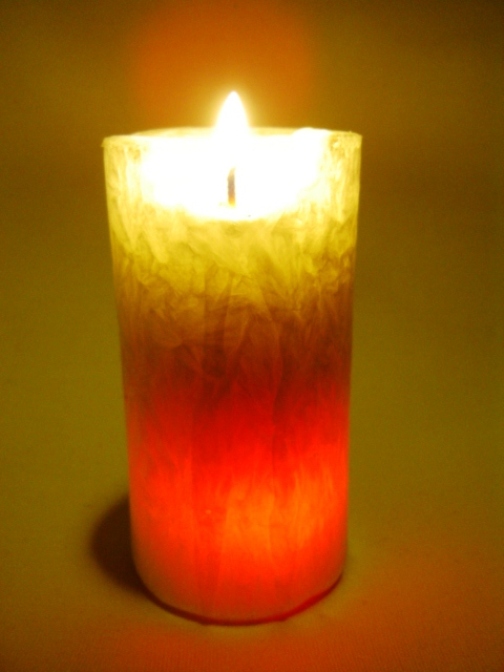Svíčka měnící barvy