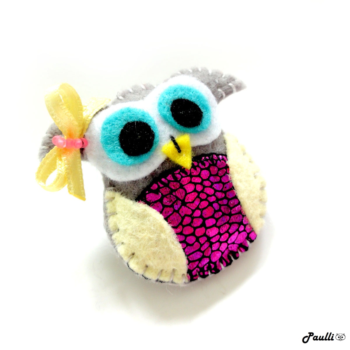 Barevná sovička s mašličkou