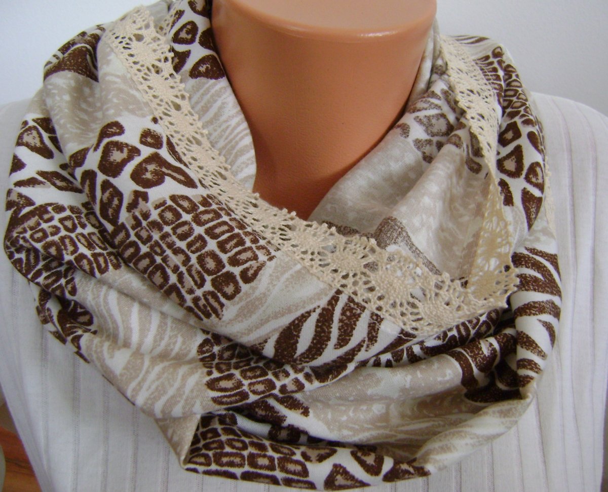 letní nekonečná šála s kraječkou