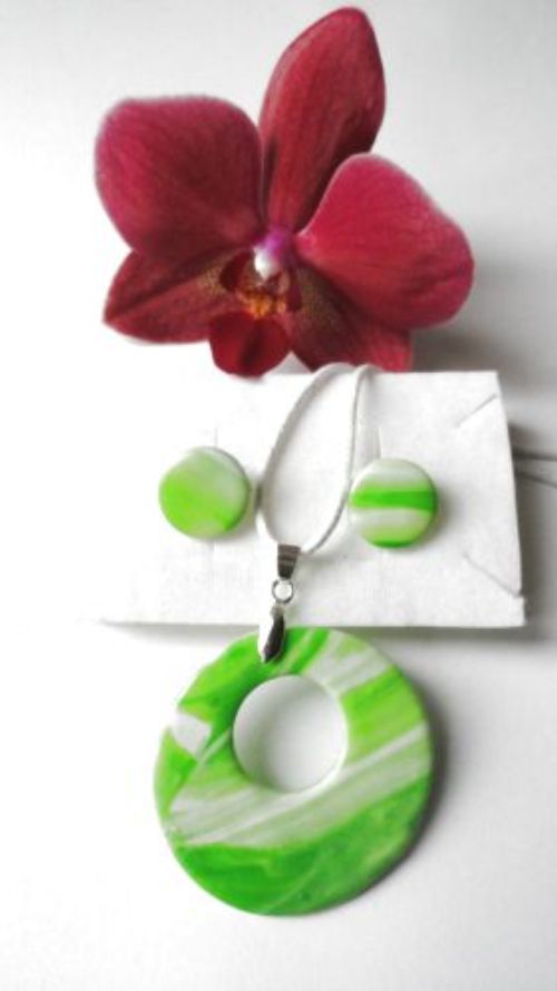 Fimo souprava světle zelené kolečko