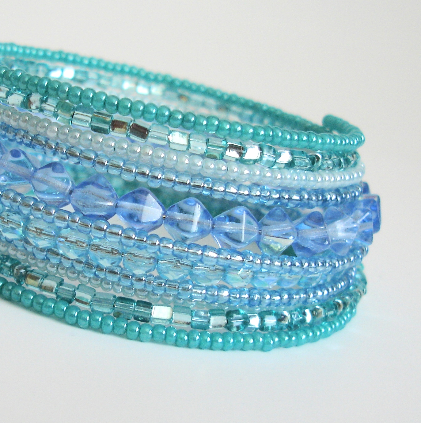 Náramek paměťový - tyrkysovo-modrý