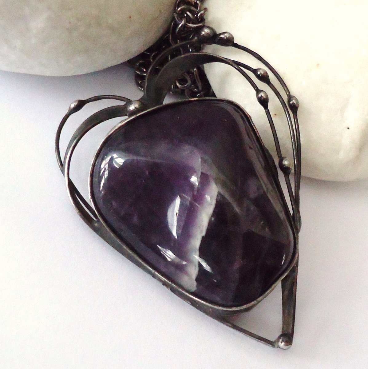 Ametystové... (dlouhý řetízek)