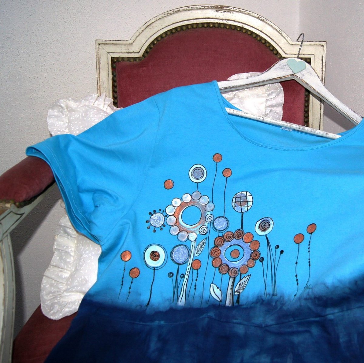 Malovaná tunika vel.6XL divnozahrádka