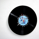 Originální vinylové ivcatko hodiny modré