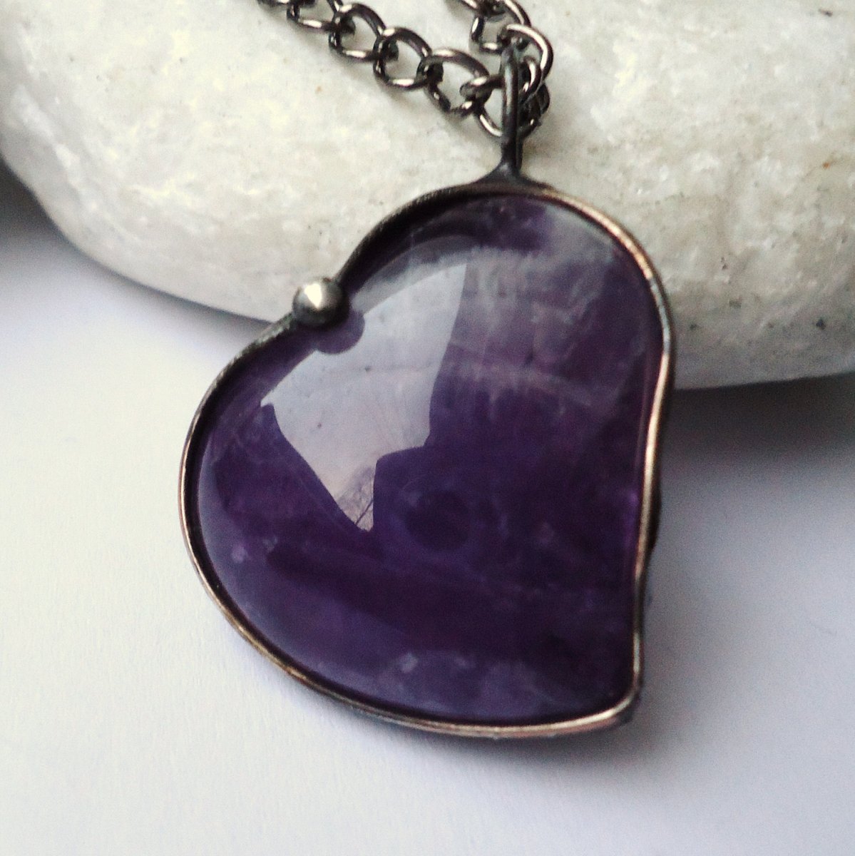 Ametystové... (dlouhý řetízek)