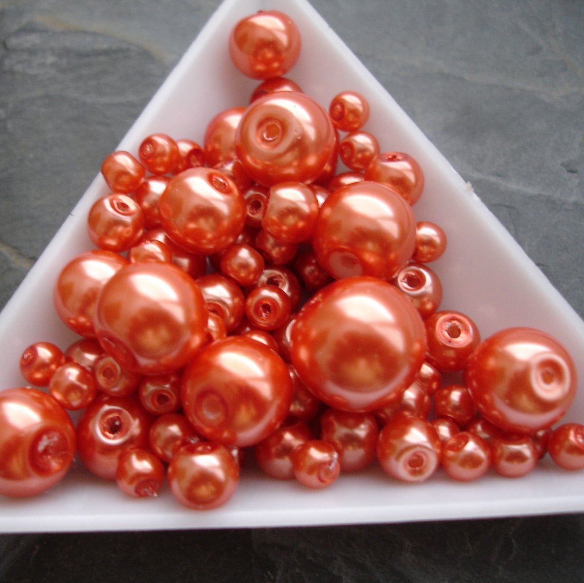 Mix voskovaných kuliček - 30g - oranžový