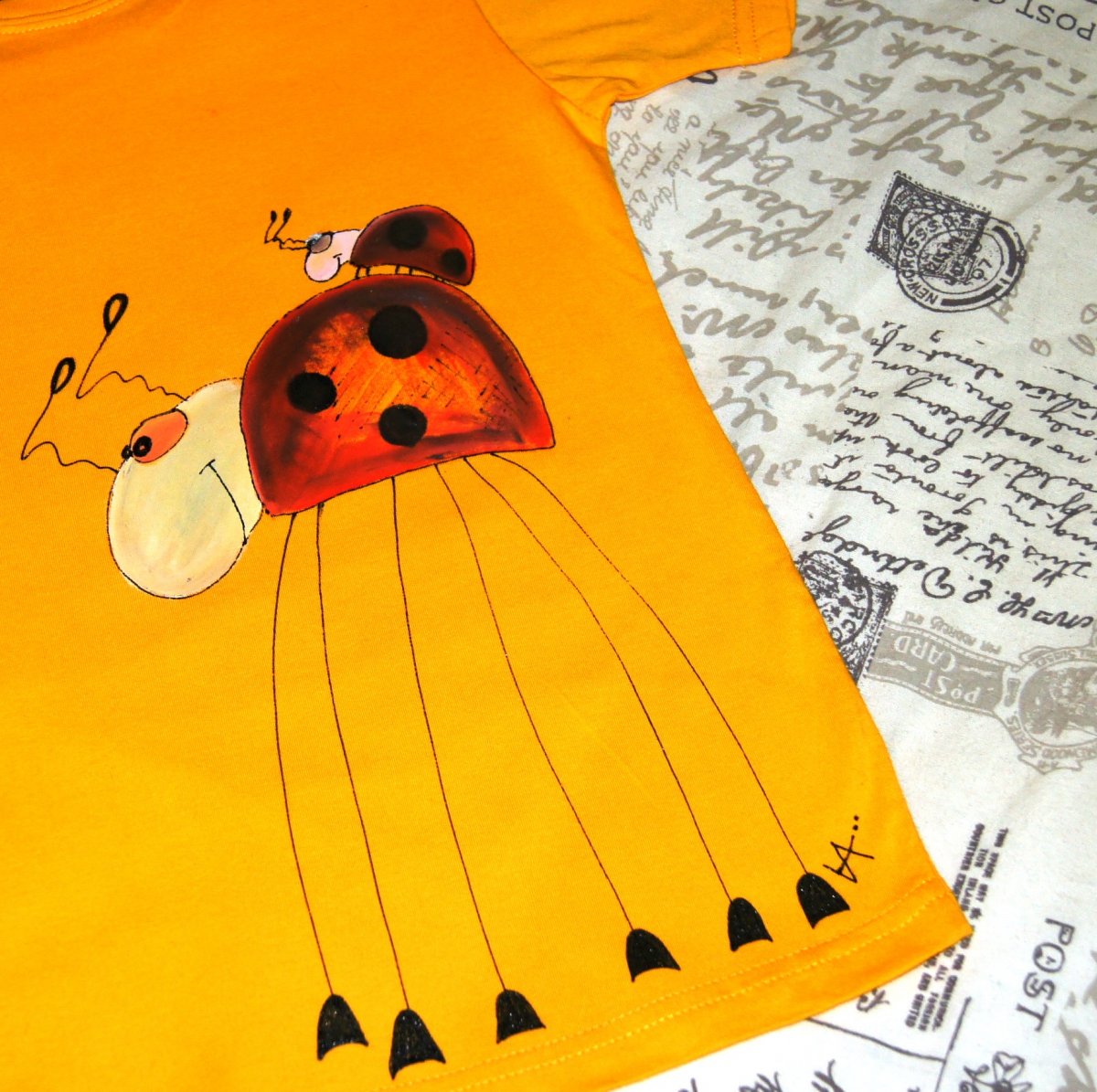 Tričko malované beruškou maminkou :)