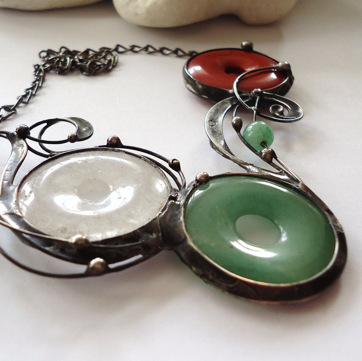 ÁGNES ... (křišťál, avanturin, jaspis)