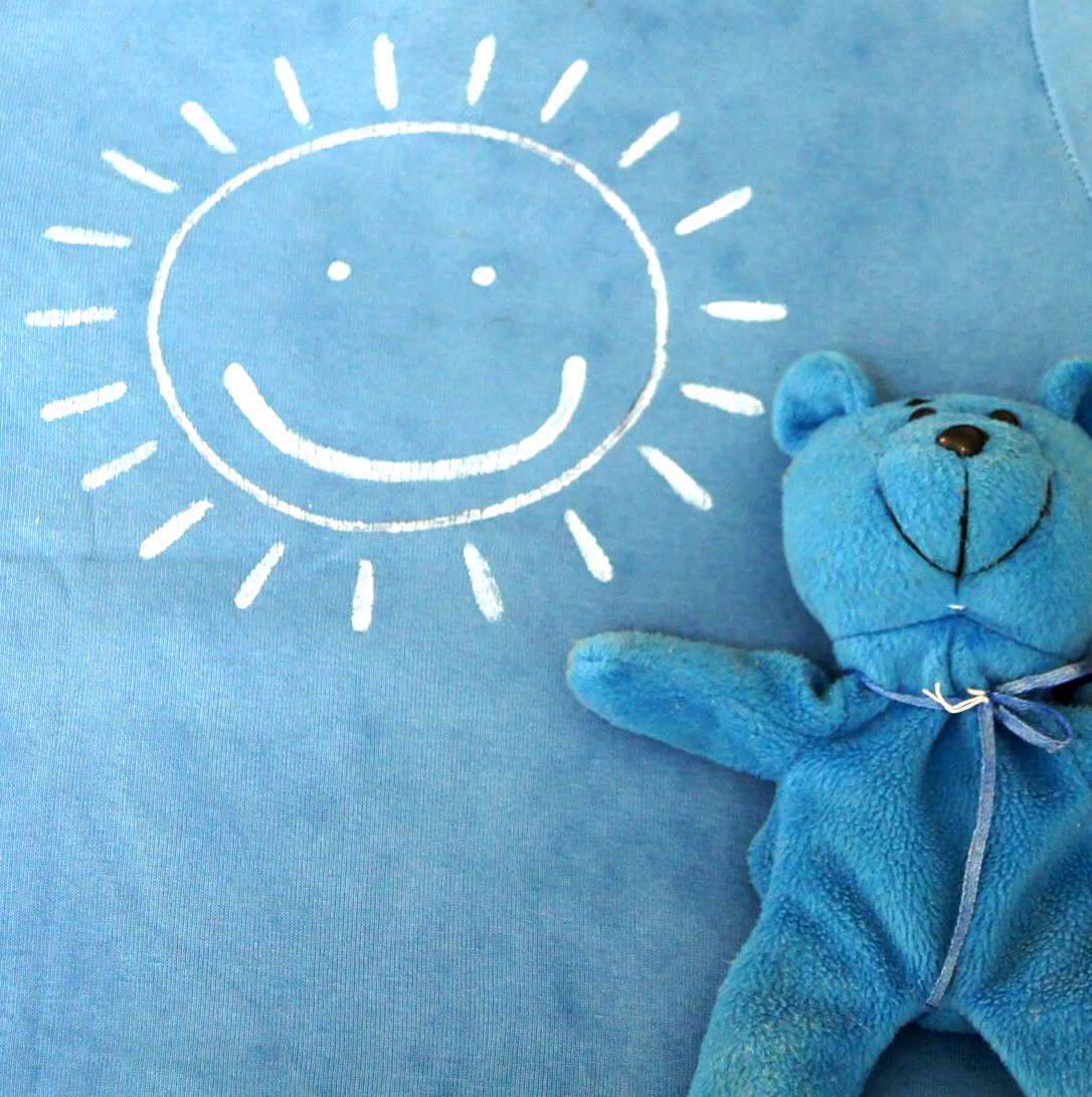 Sluníčkové triko modré vel.S