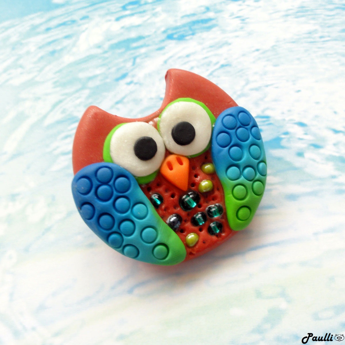 Modrozelená sovička