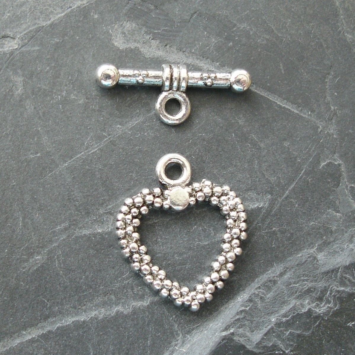 Americké zapínání srdíčko cca 10mm- 1 ks - SST