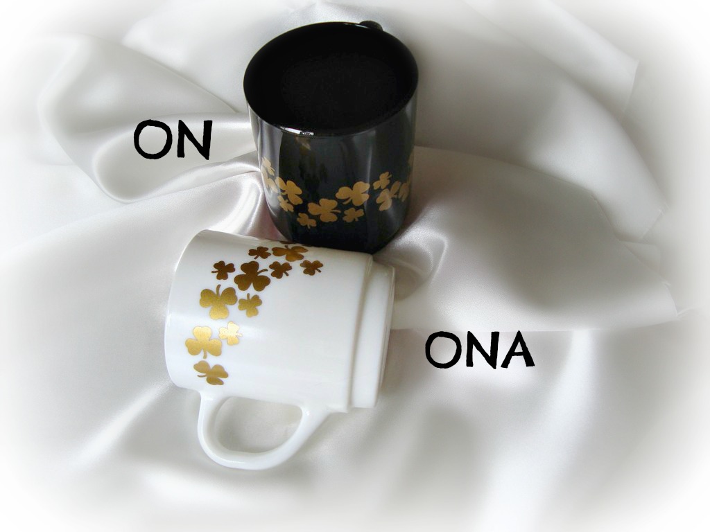 Dvě štěstíčka na hrníčkách