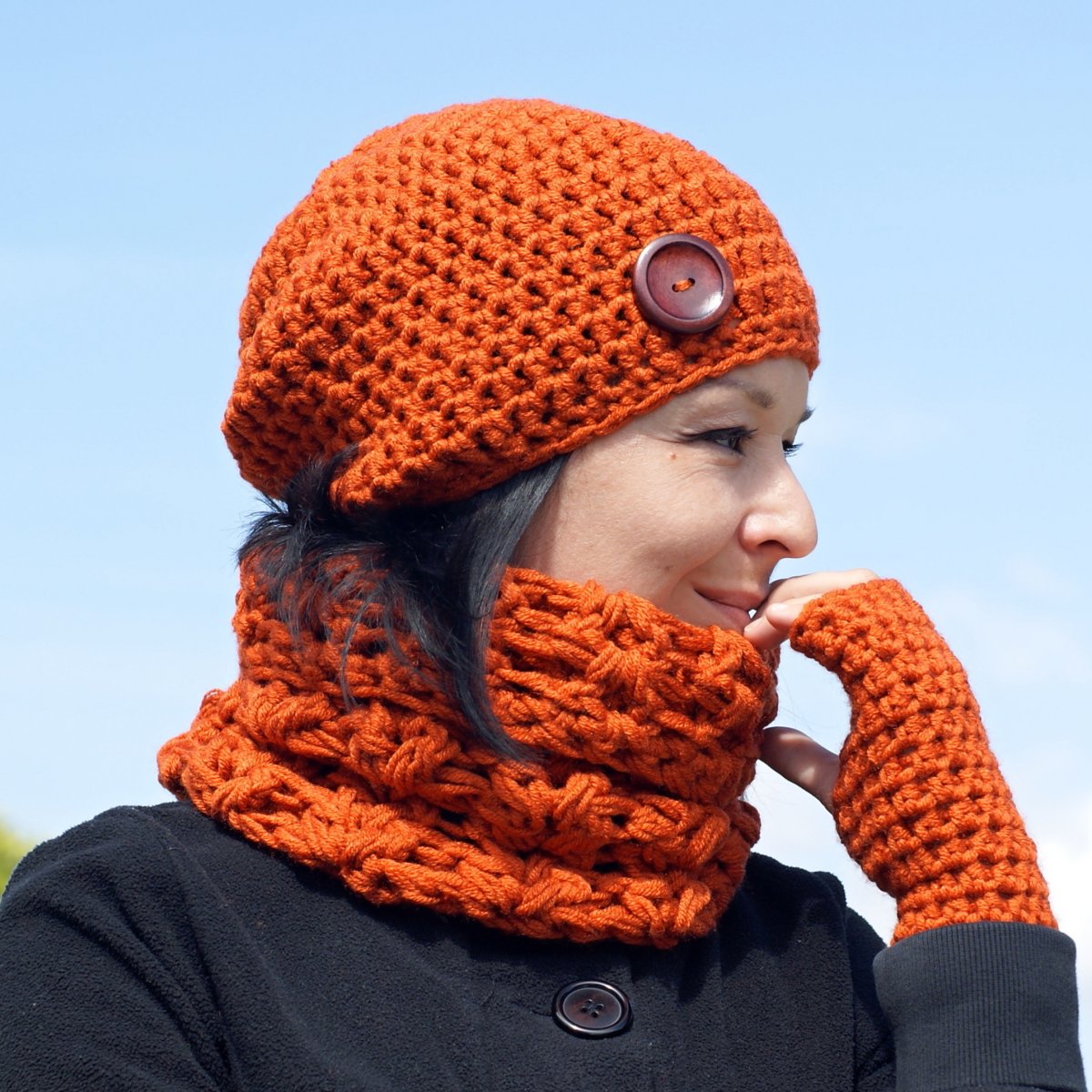 Terakotový (set čiapkošálový)