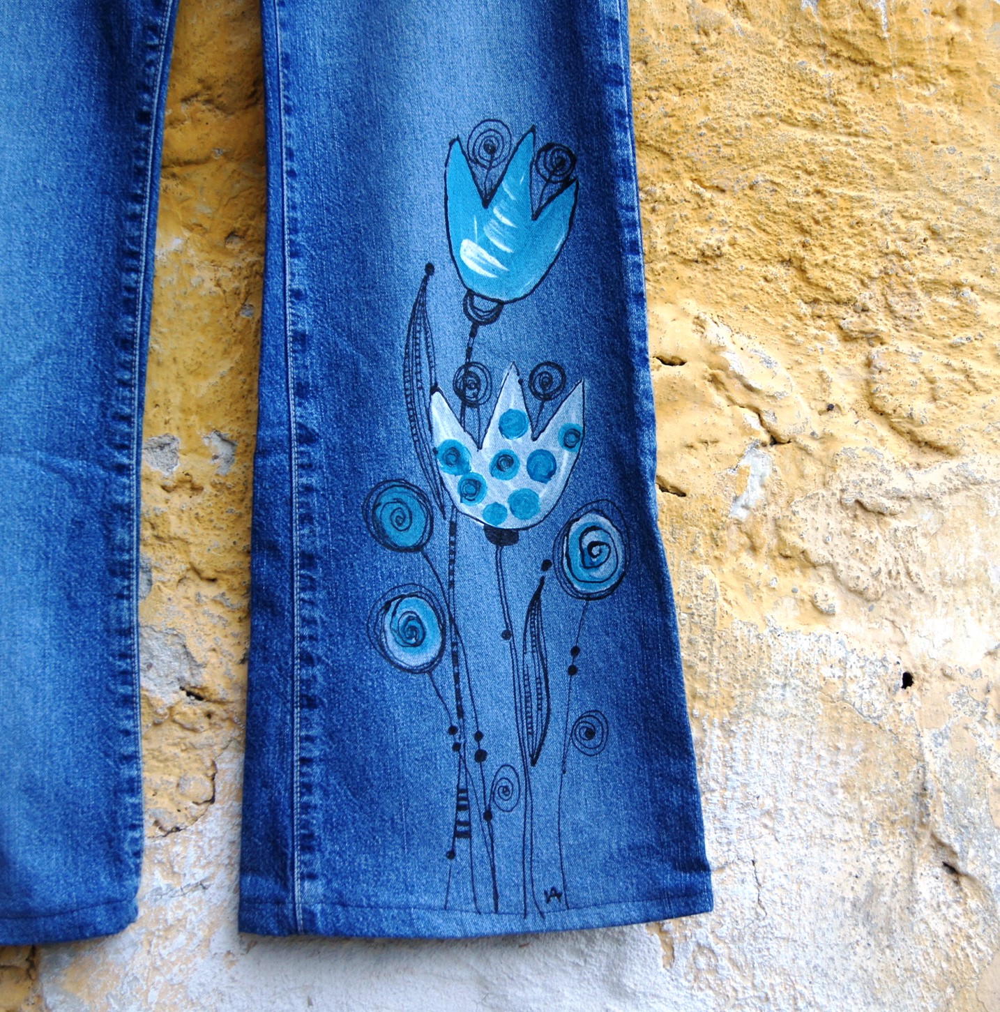 Malované recy kalhoty...