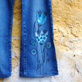 Malované recy kalhoty..."Tuli-paní" :)