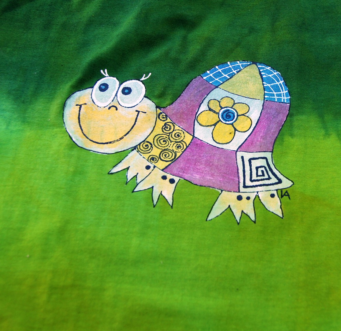 Zelené tílko se želvou