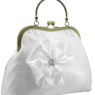 Bílá svatební kabelka , kabelka pro nevěstu 0055A