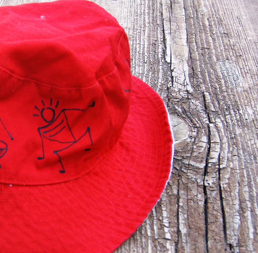 Malovaný klobouček indiánský