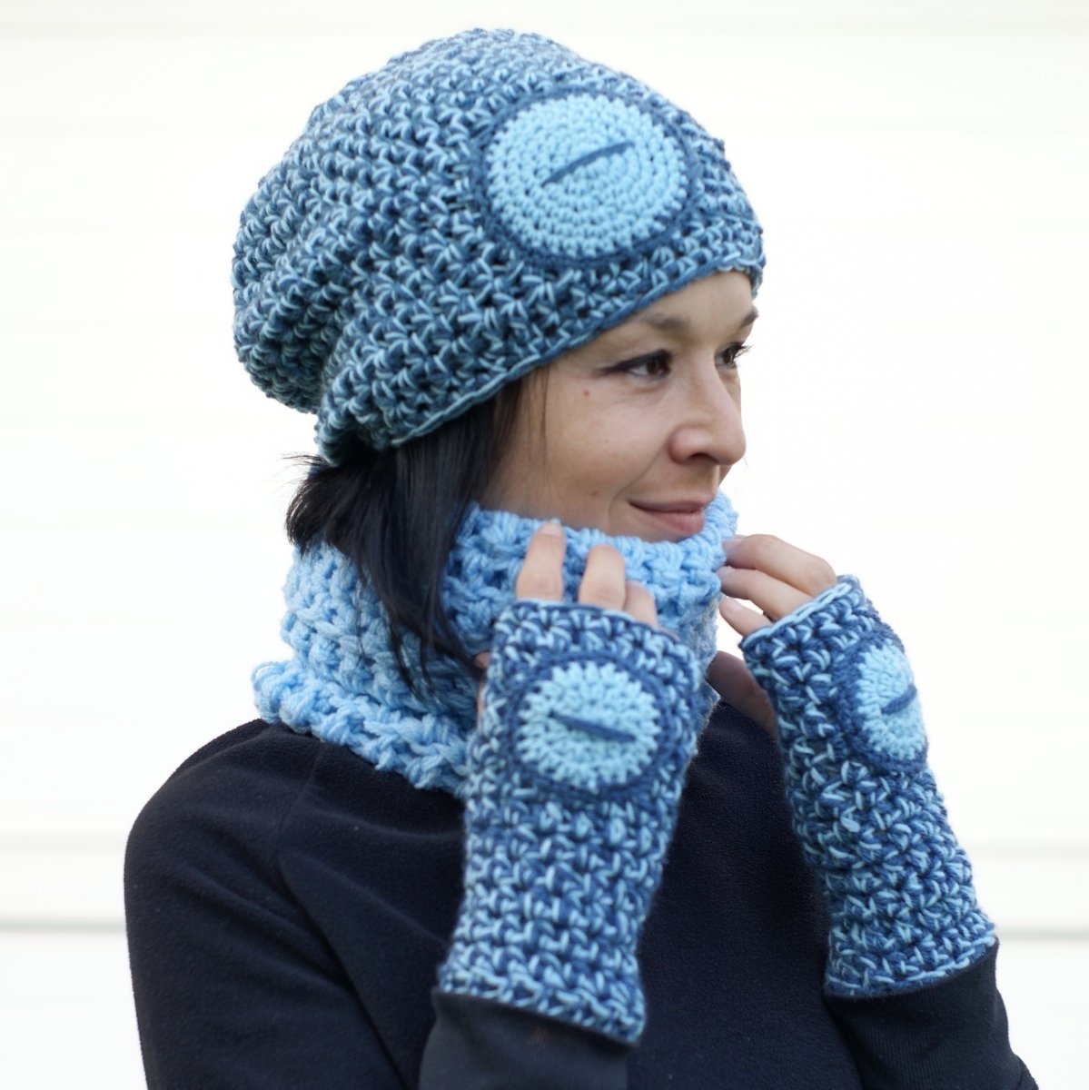 Gombíkový modrý (komplet set)