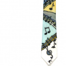 Ručně malovaná hedvábná kravata dětská notičková