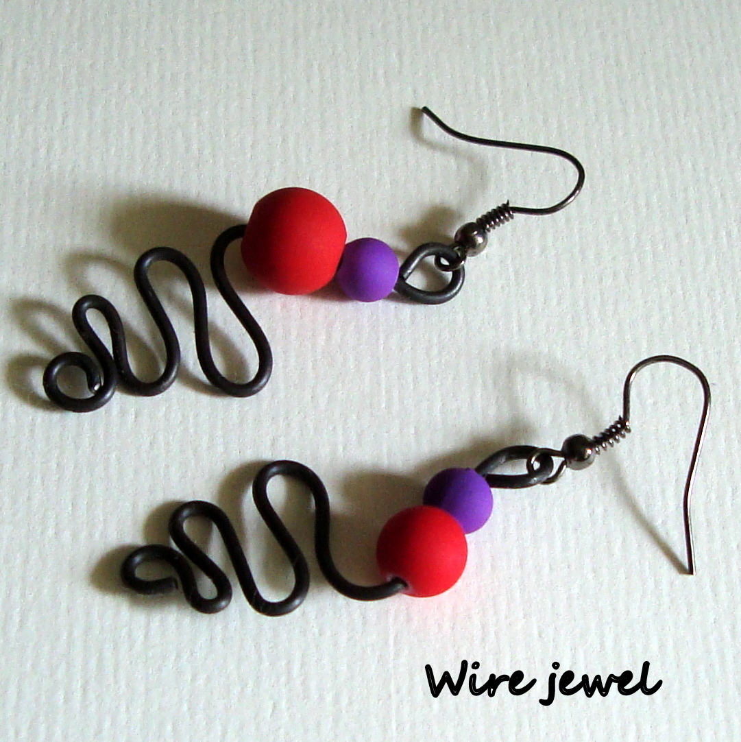 Vlnky červenofialové - neonky