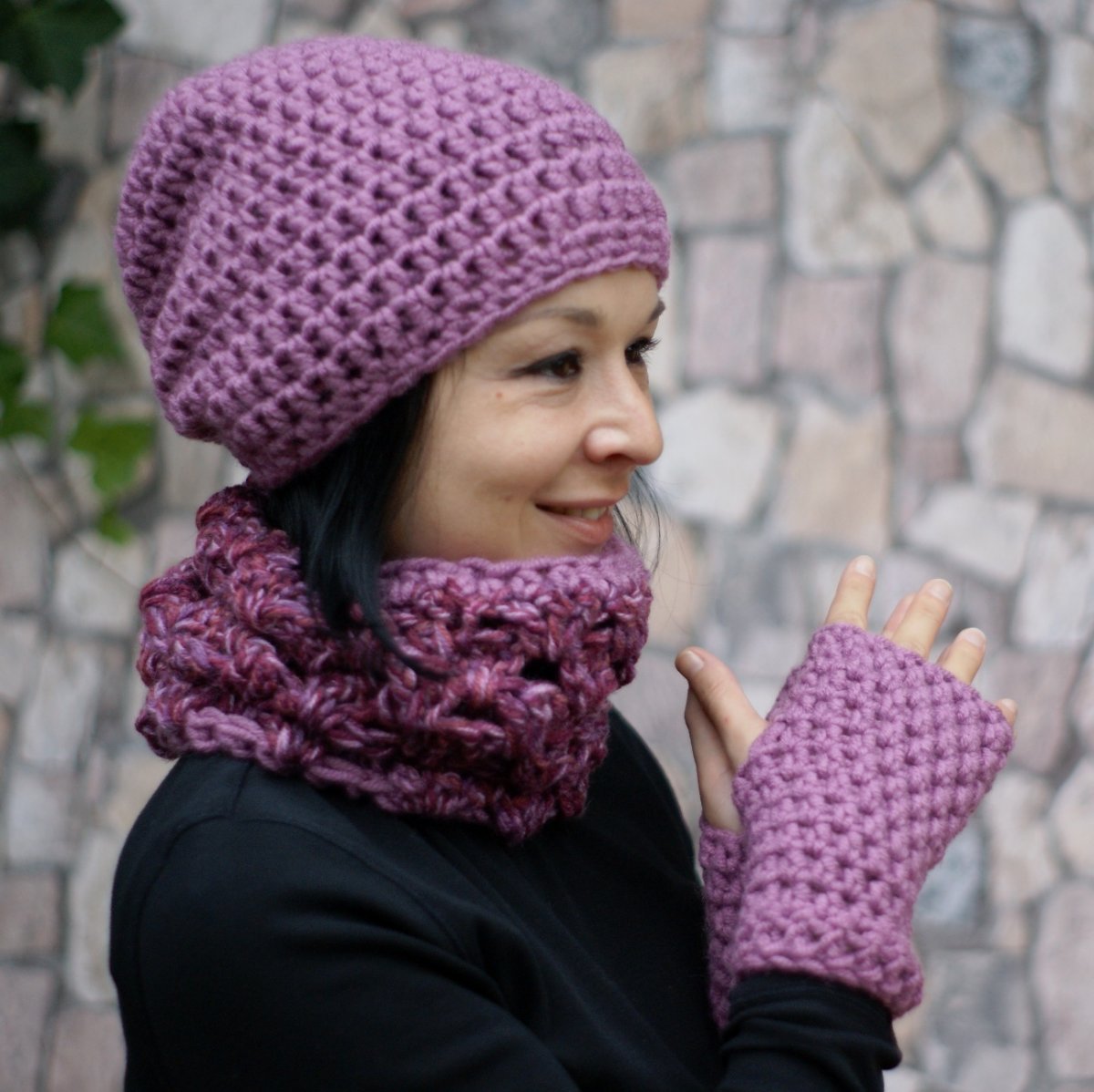 Ružový Tvídový (komplet set)