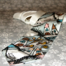Malovaná kravata městečková No.2