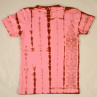 Růžovo-vínové dětské tričko s listy (vel. 86)