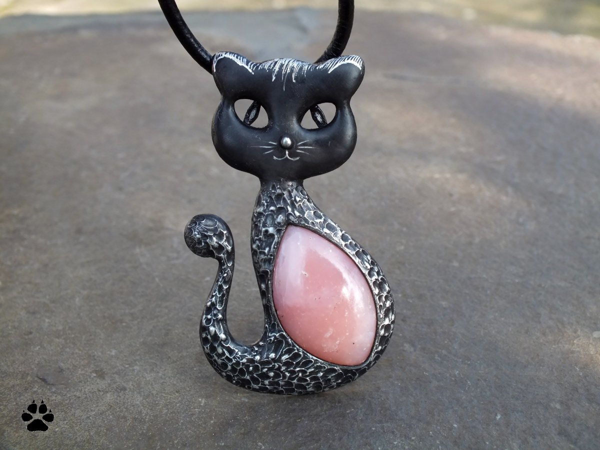 Kočička Rosalinda - růžový opál