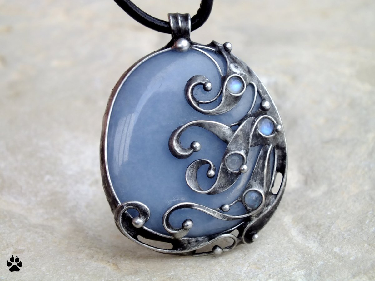 Příliv - angelit,měsíční kámen