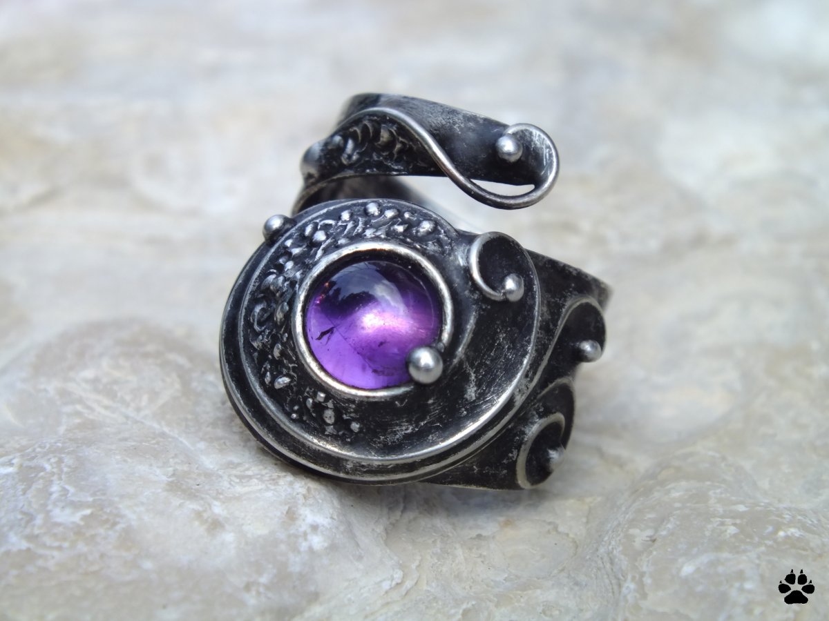 WIND -  prsten s ametystem