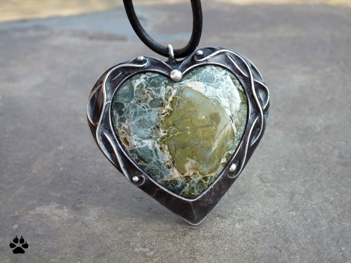 OBOUSTRANNÉ srdce - ryolit