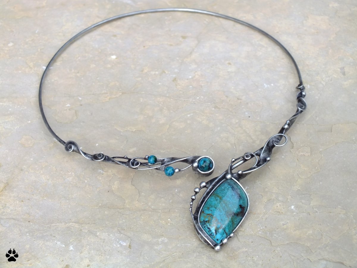 Copacabana - náhrdelník (azuromalachit,chryzokol)