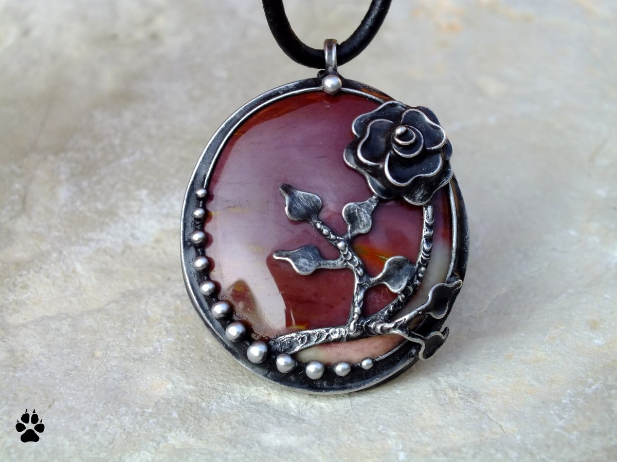 Růžička - jaspis mookait