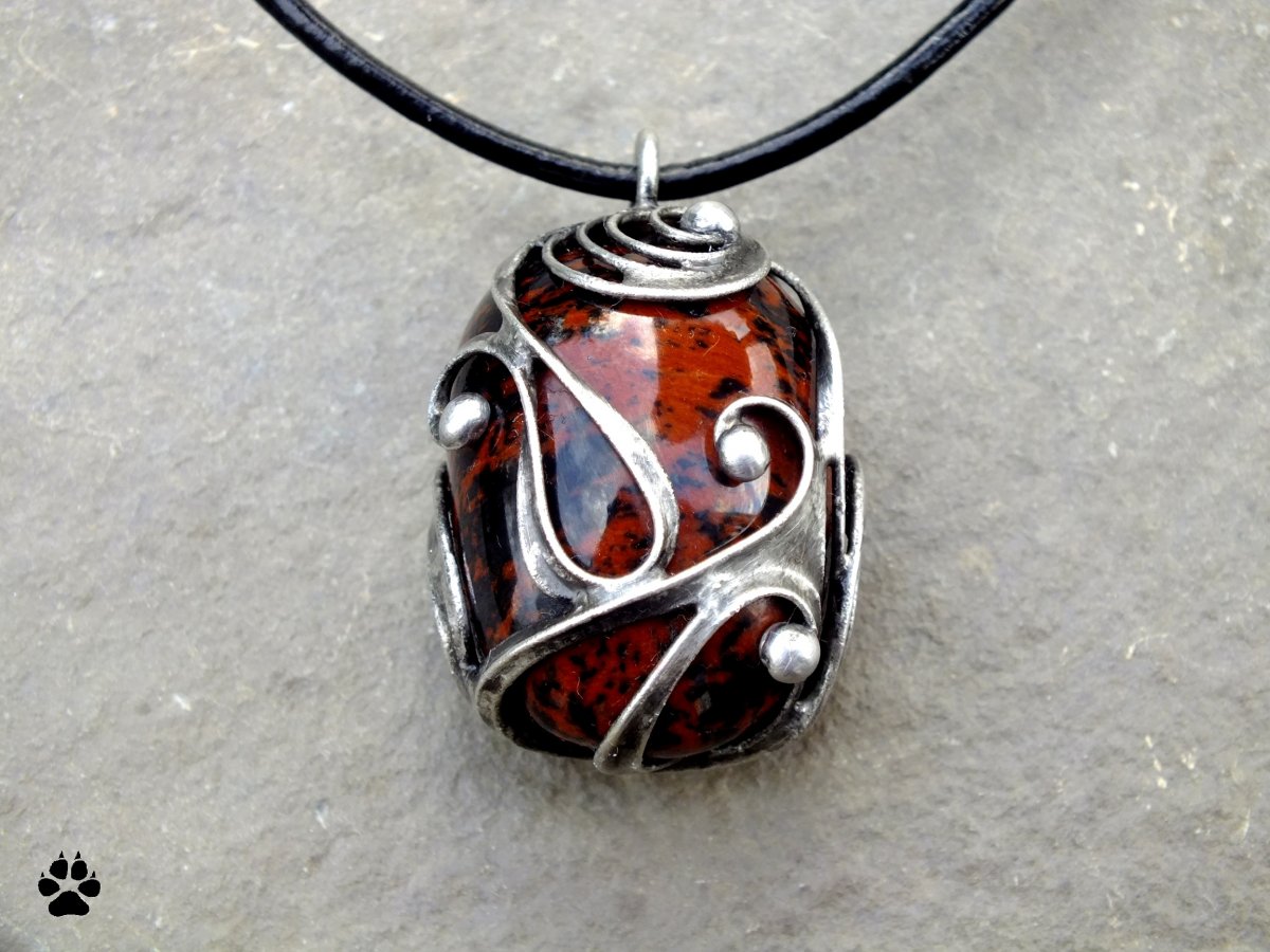 Dračí vejce - obsidián mahagonový