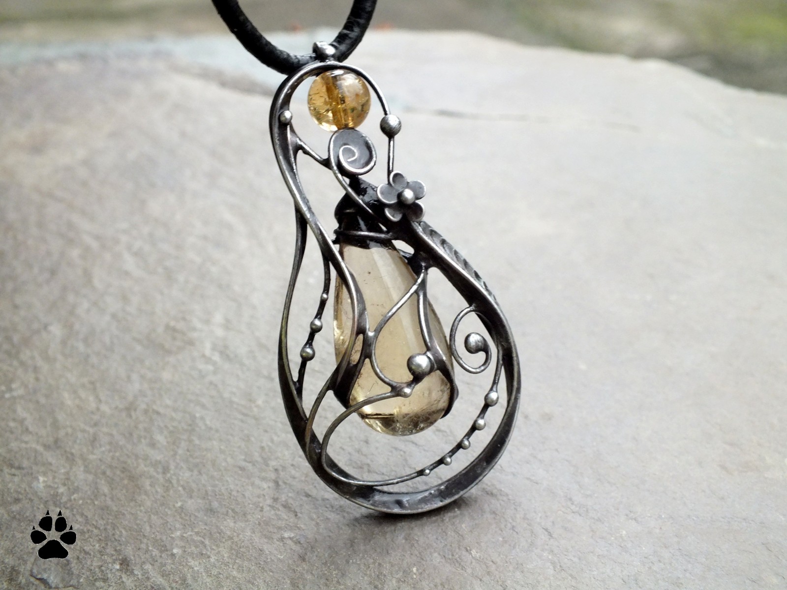 Sluneční kvítek - citríny